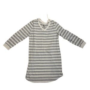 Striped Gray and White Women Pajamas